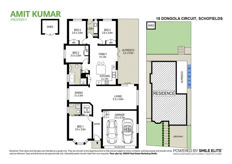 Floorplan of Homely house listing, 18 Dongola Circuit, Schofields NSW 2762