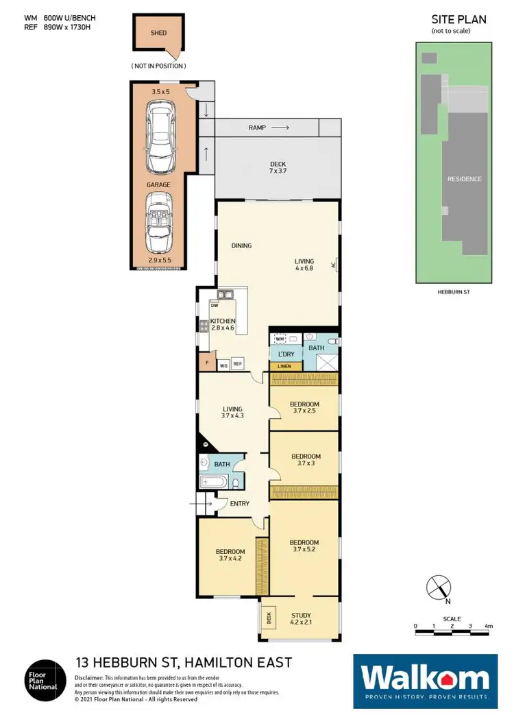 Floorplan of Homely house listing, 13 Hebburn Street, Hamilton East NSW 2303