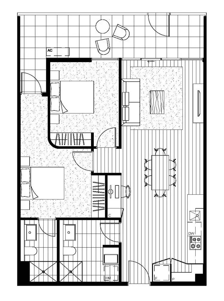 Floorplan of Homely apartment listing, 105C/59 John Street, Brunswick East VIC 3057