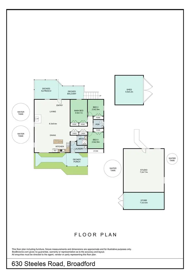 Floorplan of Homely rural property listing, 630 Steeles Road, Broadford VIC 3658