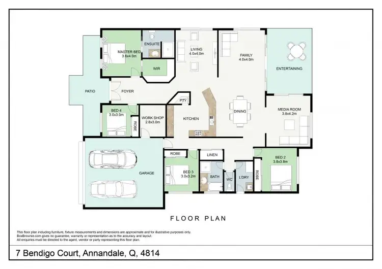 Floorplan of Homely house listing, 7 Bendigo Court, Annandale QLD 4814