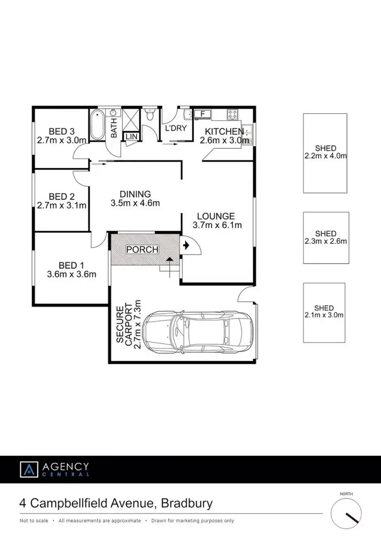 Floorplan of Homely house listing, 4 Campbellfield Avenue, Bradbury NSW 2560