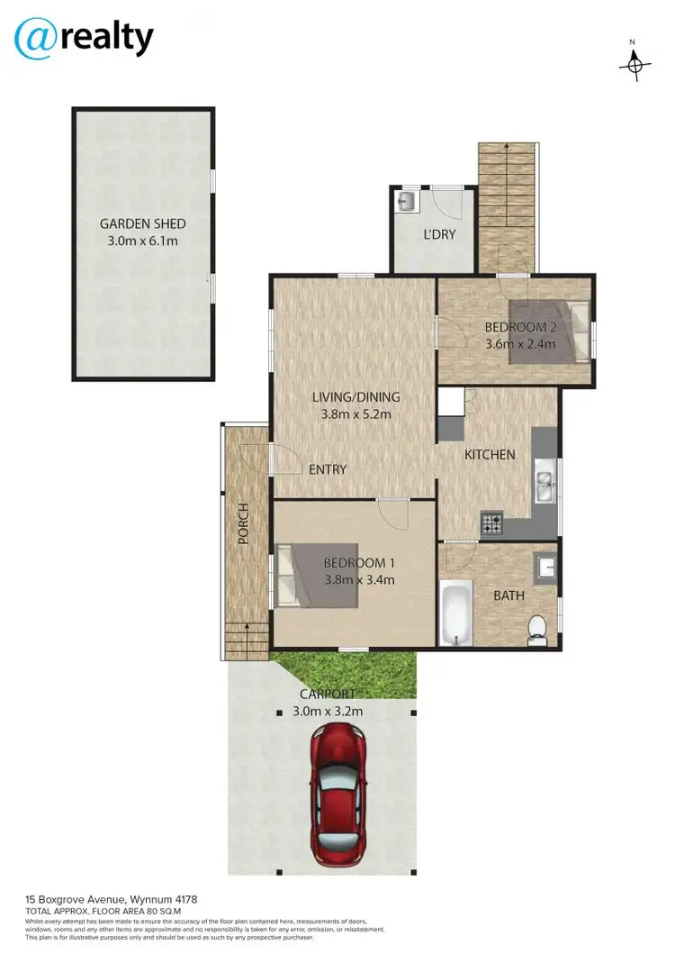 Floorplan of Homely house listing, 15 Boxgrove Avenue, Wynnum QLD 4178