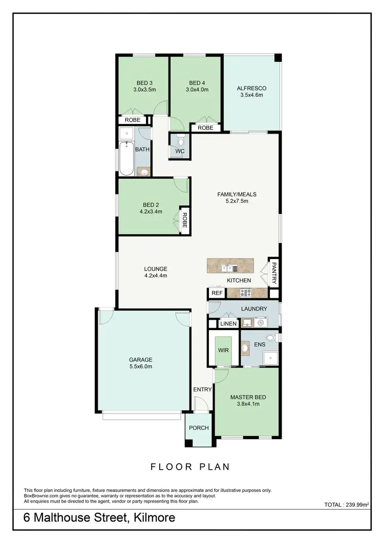 Floorplan of Homely house listing, 6 Malthouse Street, Kilmore VIC 3764