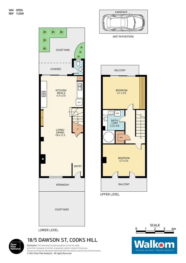 Floorplan of Homely townhouse listing, 18/5 Dawson Street, Cooks Hill NSW 2300