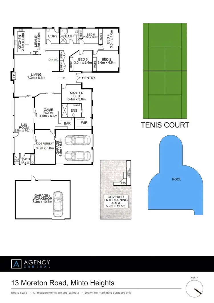 Floorplan of Homely house listing, 13 Moreton Road, Minto Heights NSW 2566