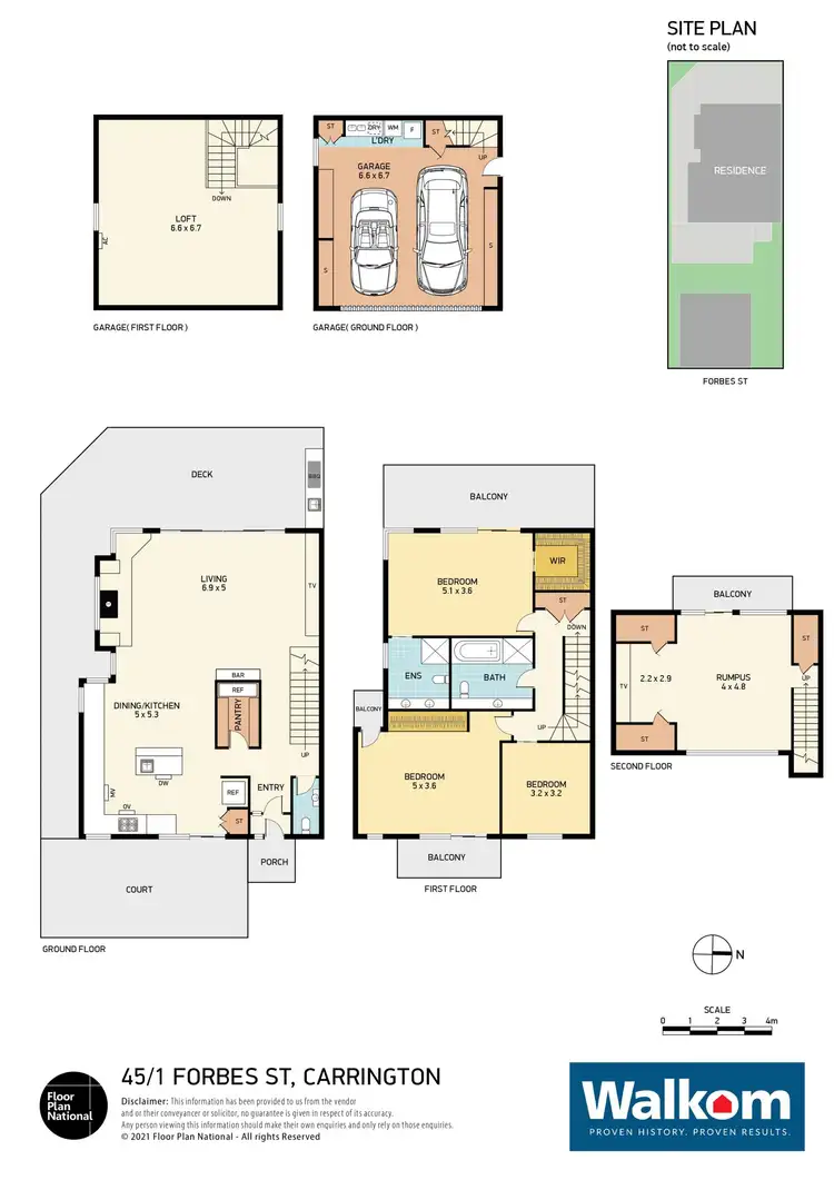 Floorplan of Homely townhouse listing, 45/1 Forbes Street, Carrington NSW 2294