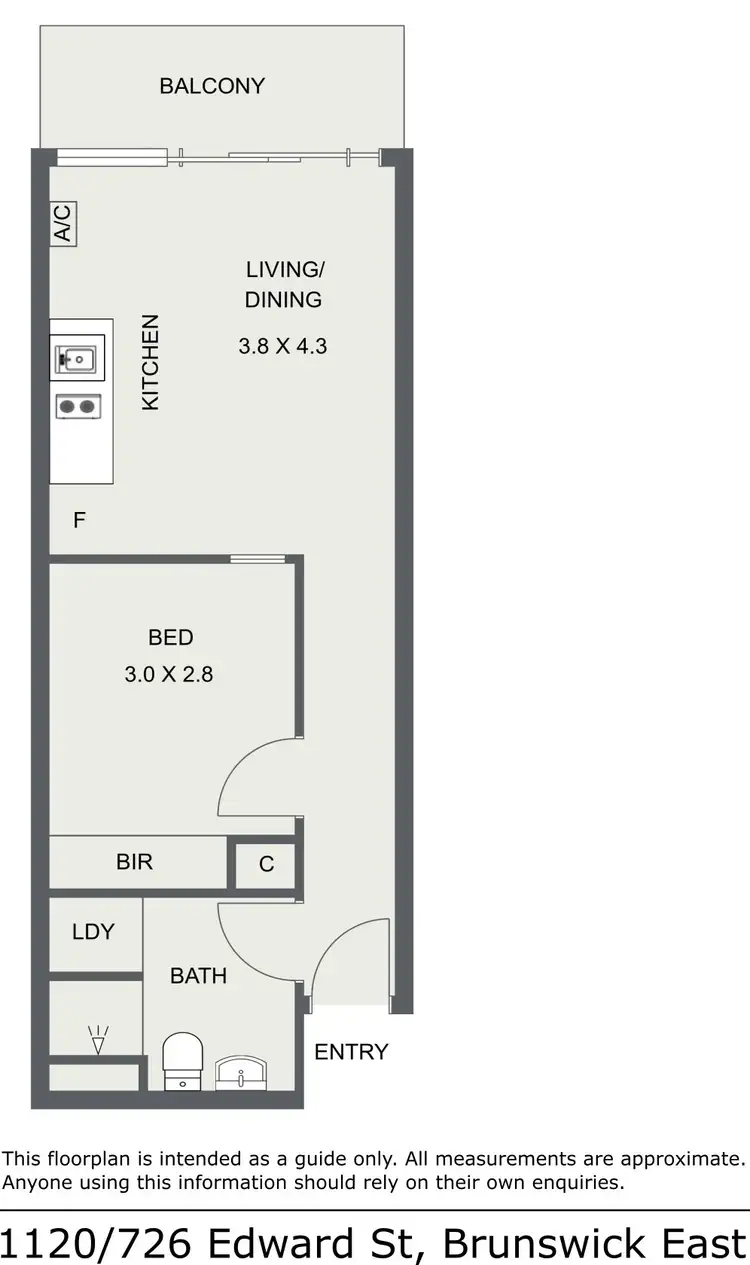 Floorplan of Homely apartment listing, 1120/176 Edward Street, Brunswick East VIC 3057