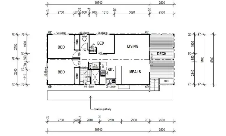 Floorplan of Homely house listing, 1 Kirkleagh Road, Hazeldean QLD 4515