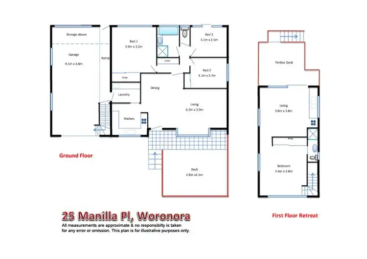Floorplan of Homely house listing, 25 Manilla Place, Woronora NSW 2232