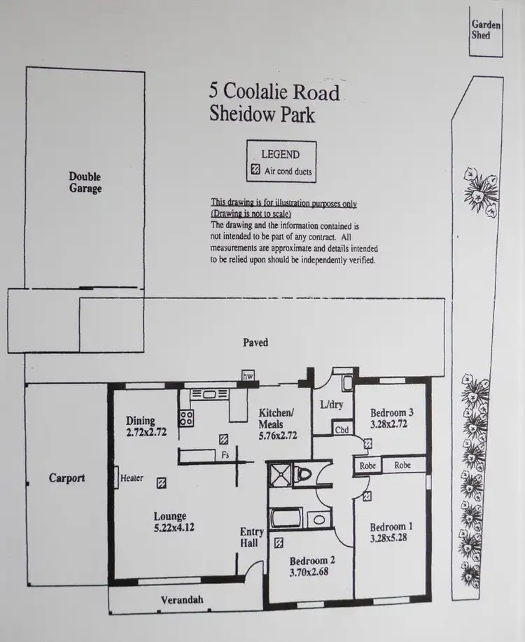 Floorplan of Homely house listing, 5 Coolalie Road, Sheidow Park SA 5158