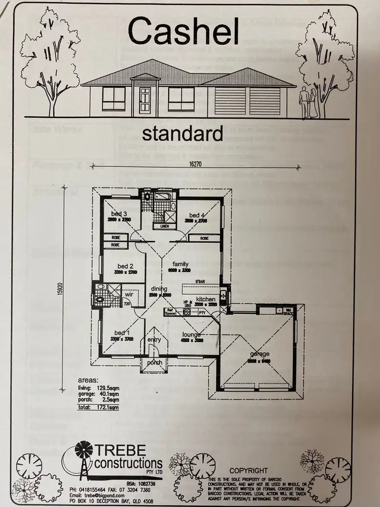 Floorplan of Homely house listing, 33 Mayfair Drive, Emerald QLD 4720