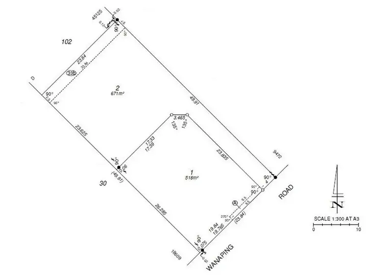 Floorplan of Homely land listing, 58A Wanaping Road, Kenwick WA 6107