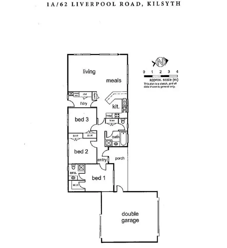 Floorplan of Homely townhouse listing, 1A/62 Liverpool Road, Kilsyth VIC 3137