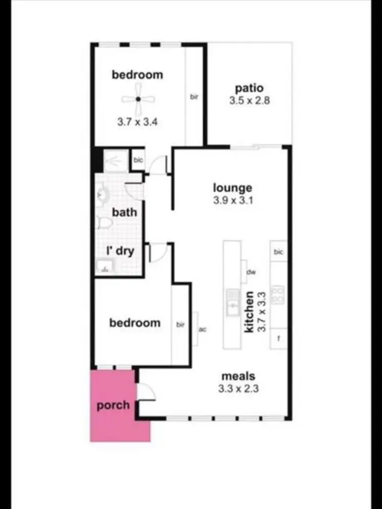 Floorplan of Homely apartment listing, 16/9 Kerry Street, Athol Park SA 5012