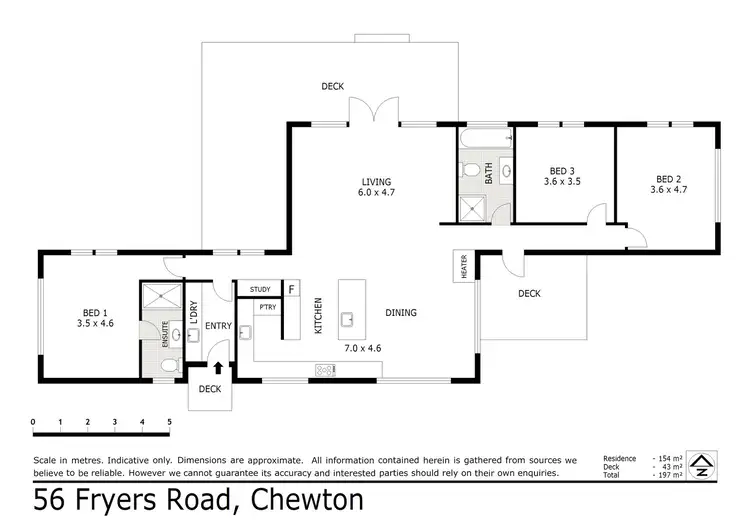 Floorplan of Homely house listing, 56 Fryers Road, Chewton VIC 3451