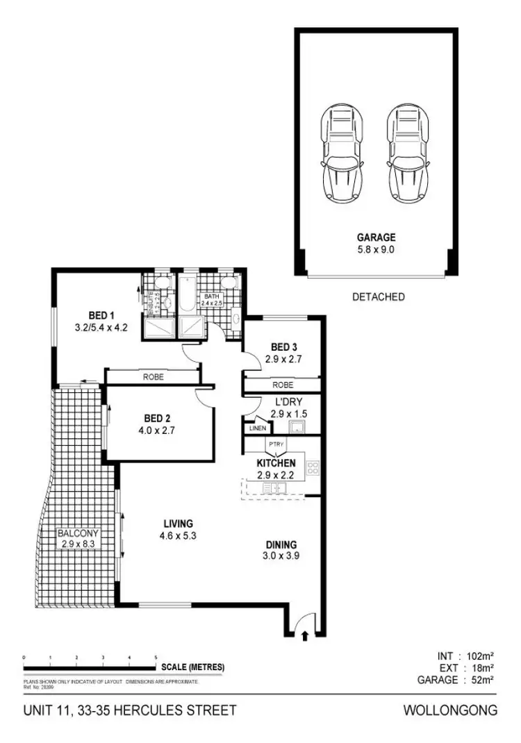 Floorplan of Homely apartment listing, 11/35 Hercules Street, Wollongong NSW 2500