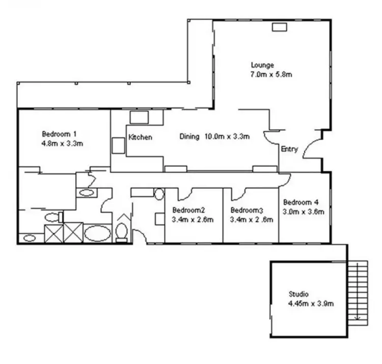 Floorplan of Homely house listing, 3A Moorefield Avenue, Hunters Hill NSW 2110