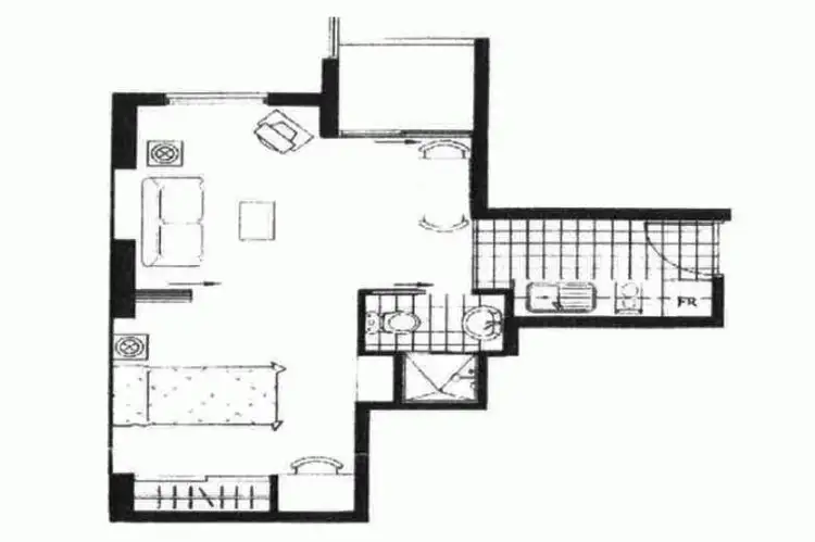 Floorplan of Homely apartment listing, 3602/488 Swanston Street, Carlton VIC 3053