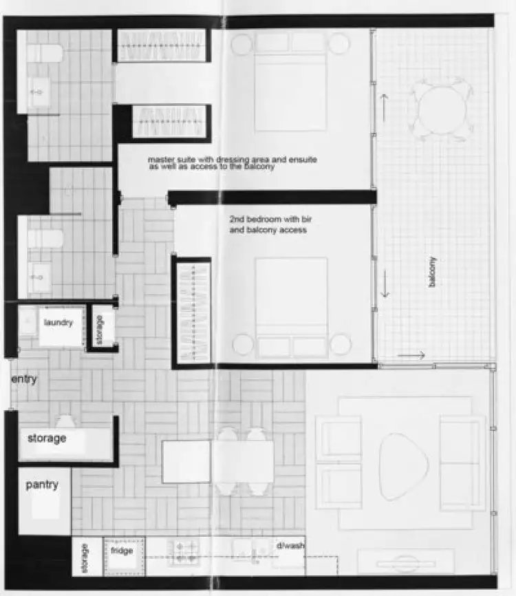 Floorplan of Homely apartment listing, 701/9 Archibald Avenue, Waterloo NSW 2017