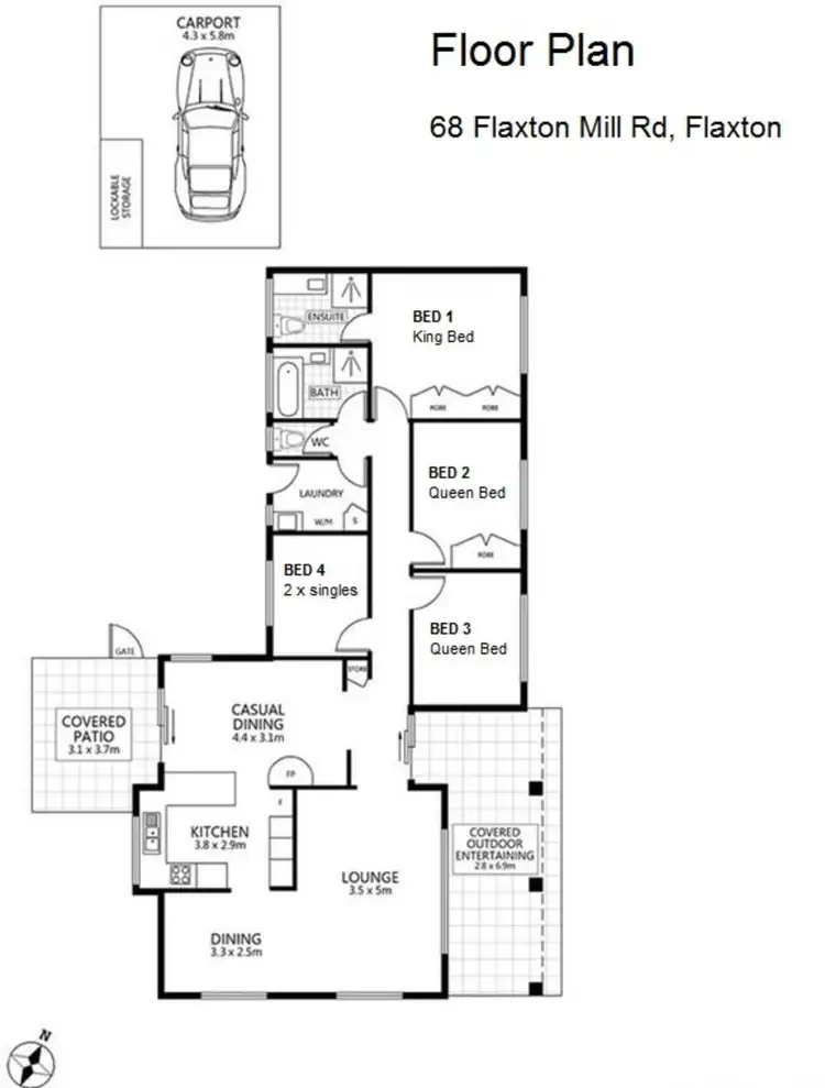 Floorplan of Homely house listing, 68 Flaxton Mill Road, Flaxton QLD 4560