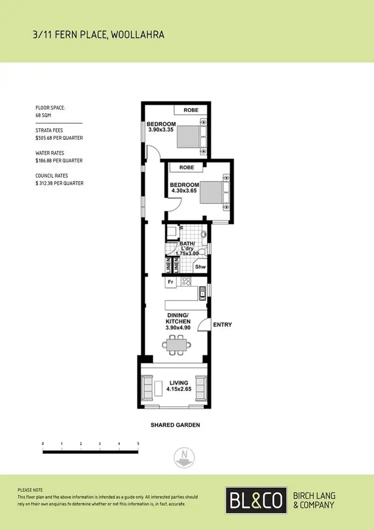 Floorplan of Homely apartment listing, 3/11 Place, Woollahra NSW 2025