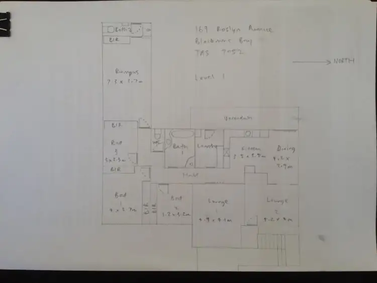 Floorplan of Homely house listing, 169 Roslyn Avenue, Blackmans Bay TAS 7052