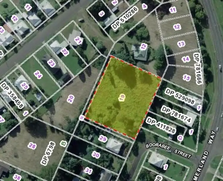 Floorplan of Homely land listing, 3 Boorabee Street, Kyogle NSW 2474