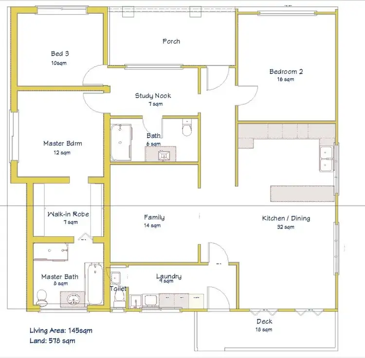 Floorplan of Homely house listing, 125 Walter Rd East, Bassendean WA 6054