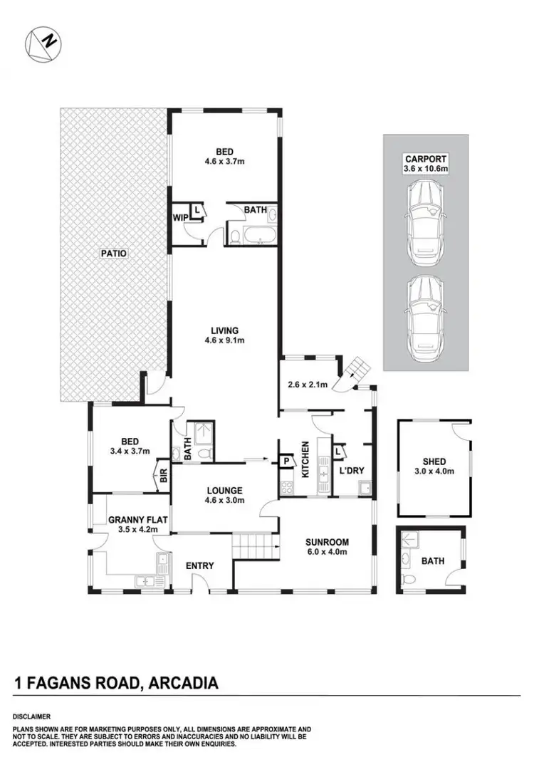 Floorplan of Homely rural property listing, 1 Fagans Road, Arcadia NSW 2159