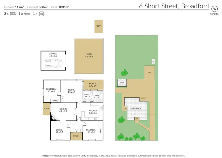 Floorplan of Homely house listing, 6 Short Street, Broadford VIC 3658