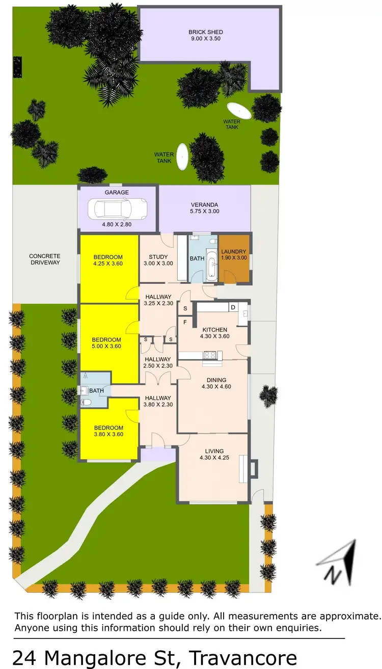Floorplan of Homely house listing, 24 Mangalore Street, Travancore VIC 3032