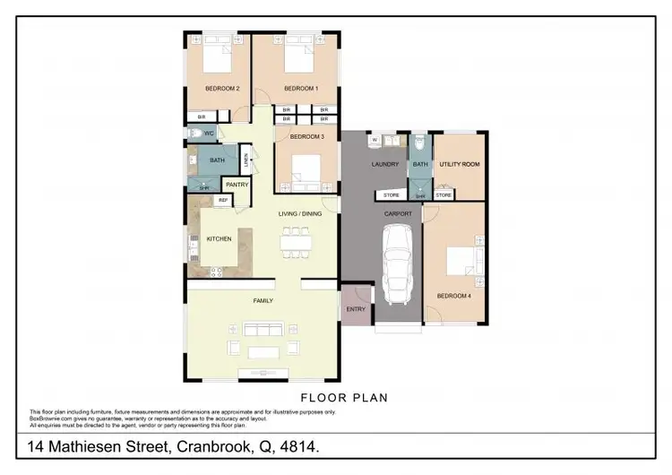 Floorplan of Homely house listing, 14 Mathiesen Street, Cranbrook QLD 4814