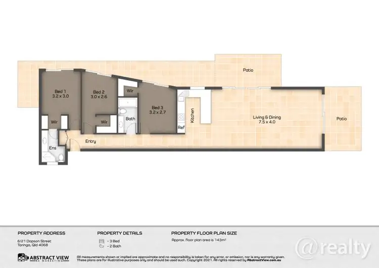 Floorplan of Homely unit listing, 6/21 Dopson Street, Taringa QLD 4068