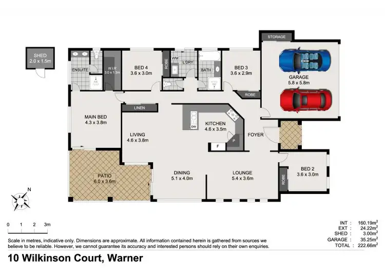 Floorplan of Homely house listing, 10 Wilkinson Court, Warner QLD 4500