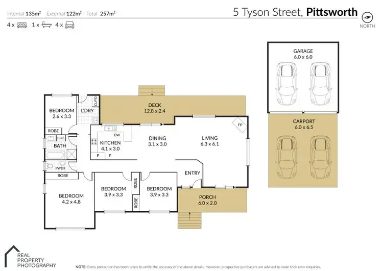 Floorplan of Homely house listing, 5 Tyson Street, Pittsworth QLD 4356