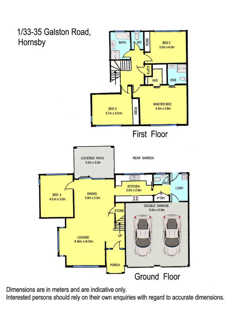 Floorplan of Homely house listing, 1/33 Galston Road, Hornsby NSW 2077