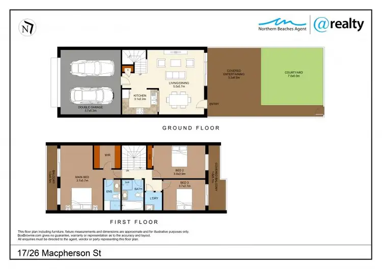 Floorplan of Homely townhouse listing, 17/26 Macpherson Street, Warriewood NSW 2102