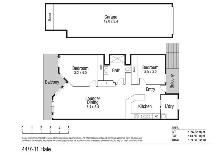 Floorplan of Homely apartment listing, 44/7-11 Hale Street, North Ward QLD 4810