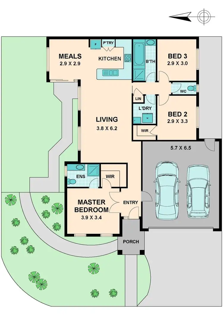 Floorplan of Homely house listing, 14 LISA PLACE, Wallan VIC 3756