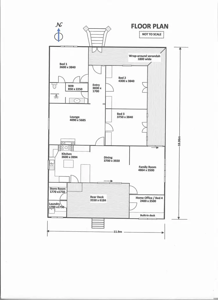 Floorplan of Homely house listing, 38 Carrington Street, Horseshoe Bend NSW 2320