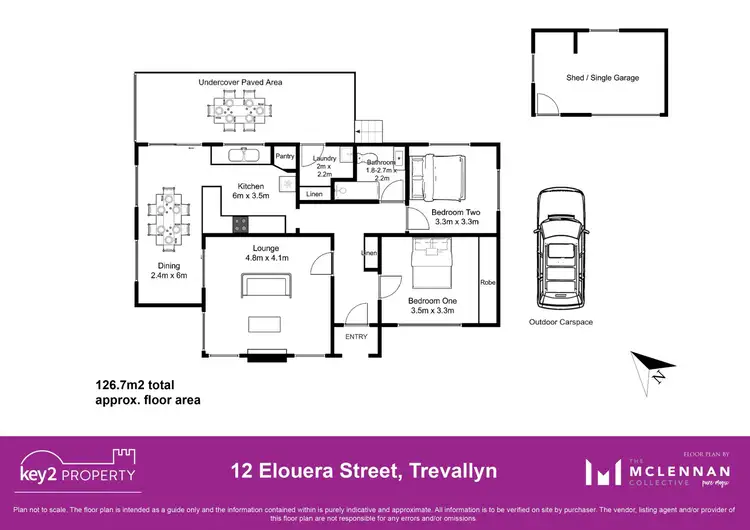 Floorplan of Homely house listing, 12 Elouera Street, Trevallyn TAS 7250