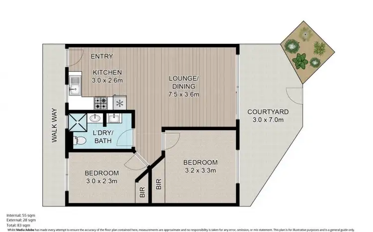 Floorplan of Homely unit listing, 10/69-73 Ferny Avenue, Surfers Paradise QLD 4217
