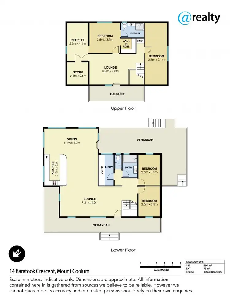 Floorplan of Homely house listing, 14 Baratook Crescent, Mount Coolum QLD 4573