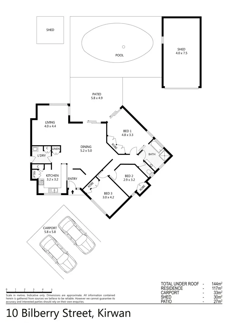 Floorplan of Homely house listing, 10 Bilberry Street, Kirwan QLD 4817
