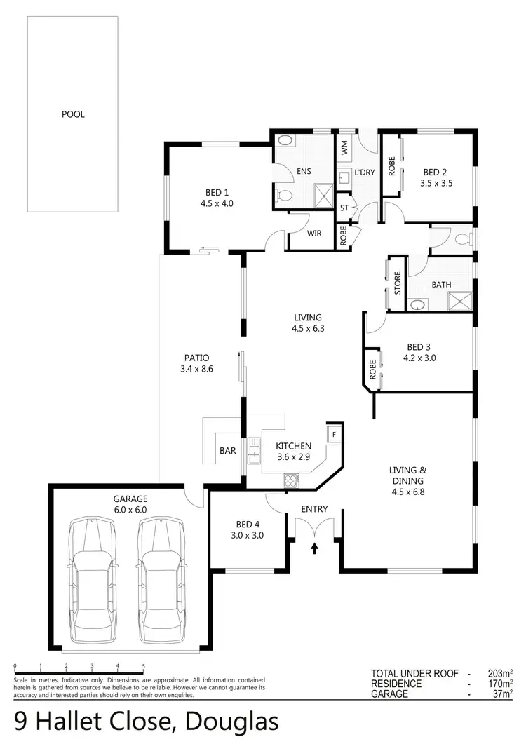 Floorplan of Homely house listing, 9 Hallett Close, Douglas QLD 4814