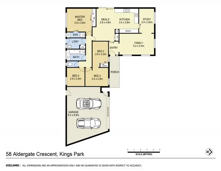 Floorplan of Homely house listing, 58 Aldergate Crescent, Kings Park VIC 3021
