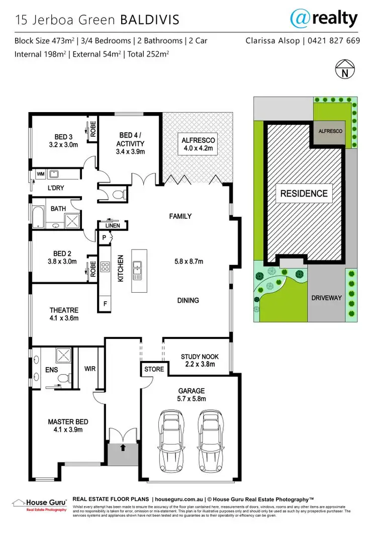 Floorplan of Homely house listing, 15 Jerboa Green, Baldivis WA 6171
