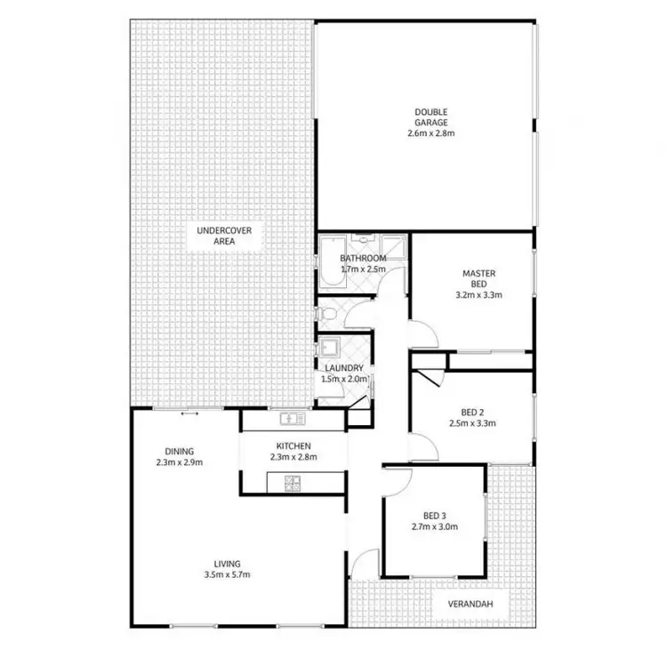 Floorplan of Homely house listing, 1 Elm Place, Blue Haven NSW 2262