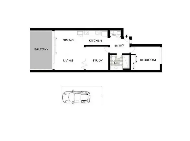 Floorplan of Homely apartment listing, 27/18 Ferry Lane, Bulimba QLD 4171